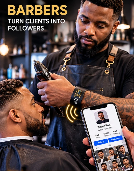 Barbers & Grooming illustrative NFC use case