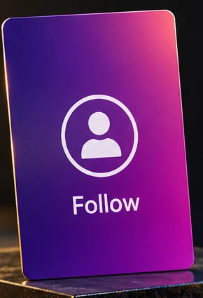 Social media tap card product concept